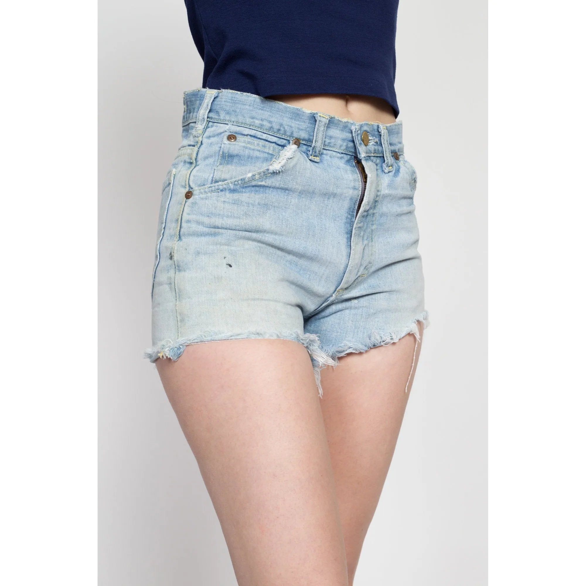 60s 70s Lee Riders Cut Off Jean Shorts - 29" Waist