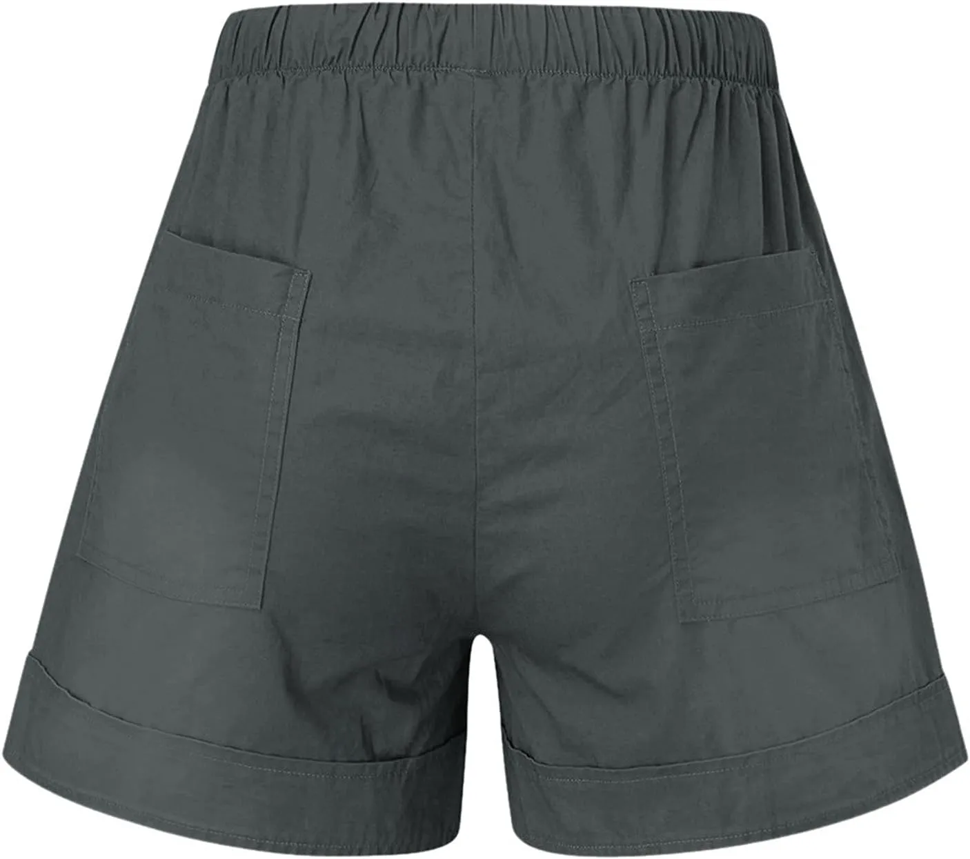 Cotton Shorts for Women Sexy Casual Bermuda Shorts Stretchy Fashion Drawstring Lounge Shorts with Pockets