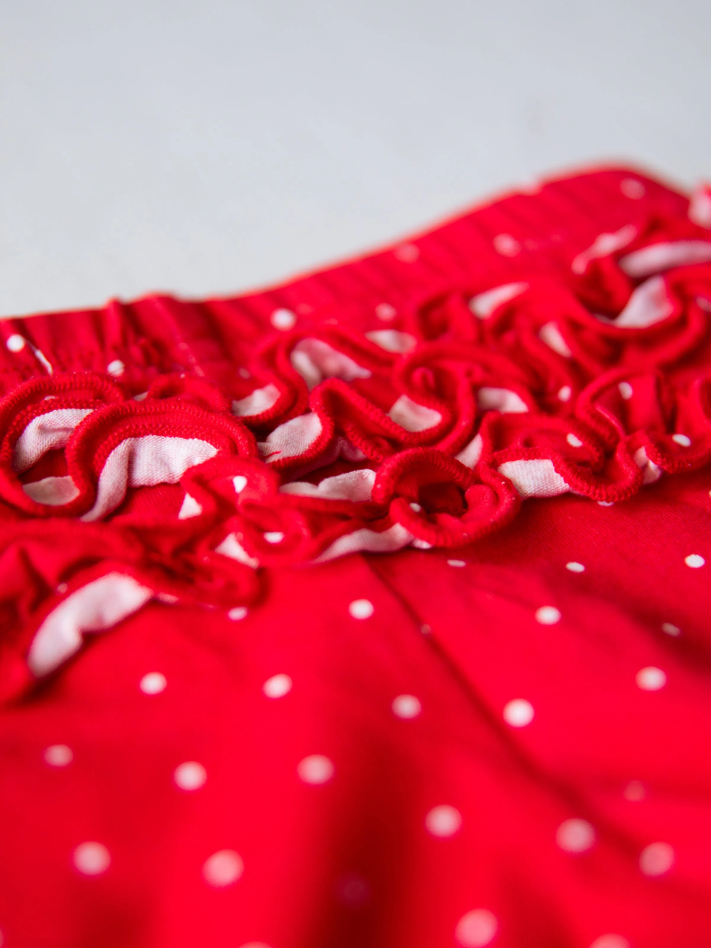 Garden Skort - Red White and Dotty