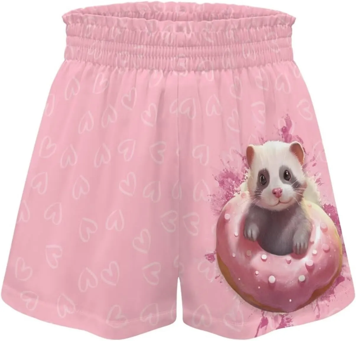 Girls Athletic Shorts with Pockets Casual Running Kids Elastic Tennis Shorts 1-16 Years Old