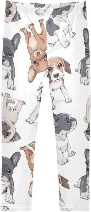 Girls' Leggings Girls Stretch Leggings Dog Puppy Childish Animal Children's Yoga Pants Clothes Kids Dance Tights Place