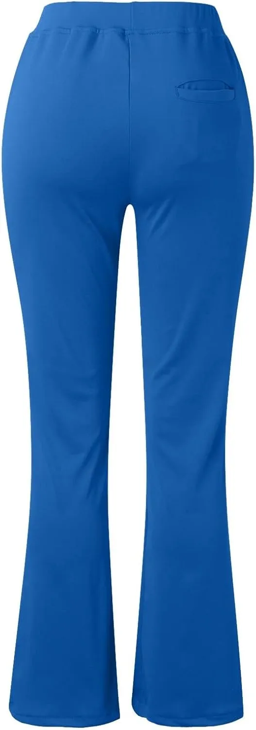 Kubbon Dress Pants Women High Waisted Stretch Yoga Pants Casual Office Work Pants Dressy Straight Leg Business Trousers