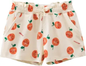 Toddler Girl Shorts Ruffled Pumpkin Bloomers Shorts for Kids Workout Athletic