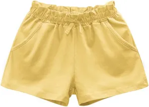 Toddler Girl Shorts Ruffled Pumpkin Bloomers Shorts for Kids Workout Athletic
