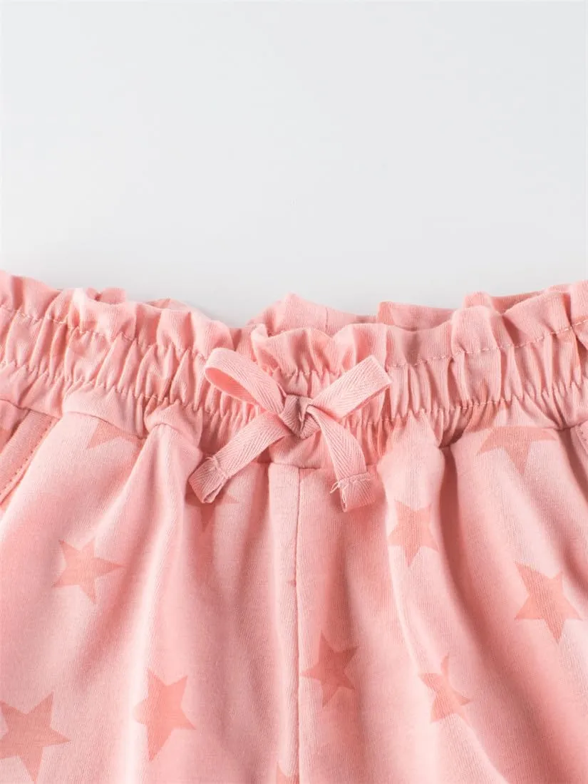 Toddler Girl Shorts Ruffled Pumpkin Bloomers Shorts for Kids Workout Athletic