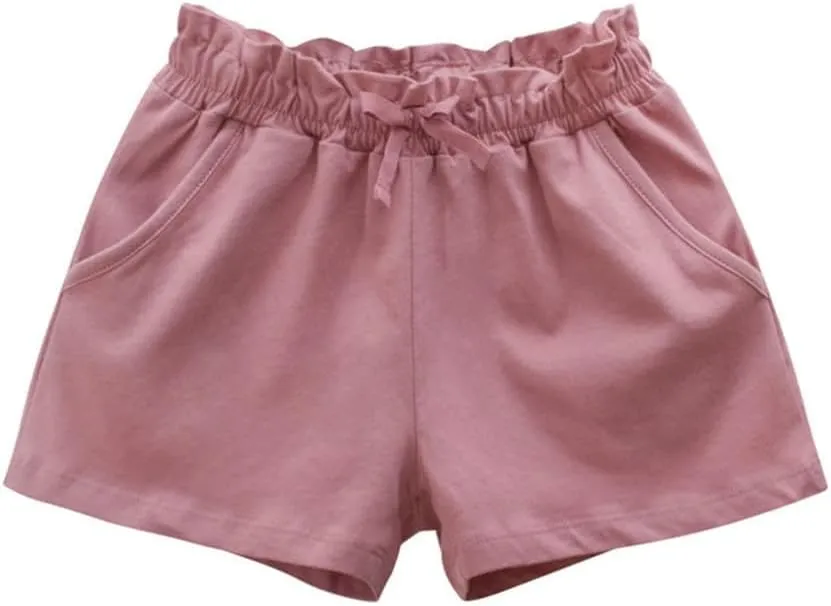 Toddler Girl Shorts Ruffled Pumpkin Bloomers Shorts for Kids Workout Athletic