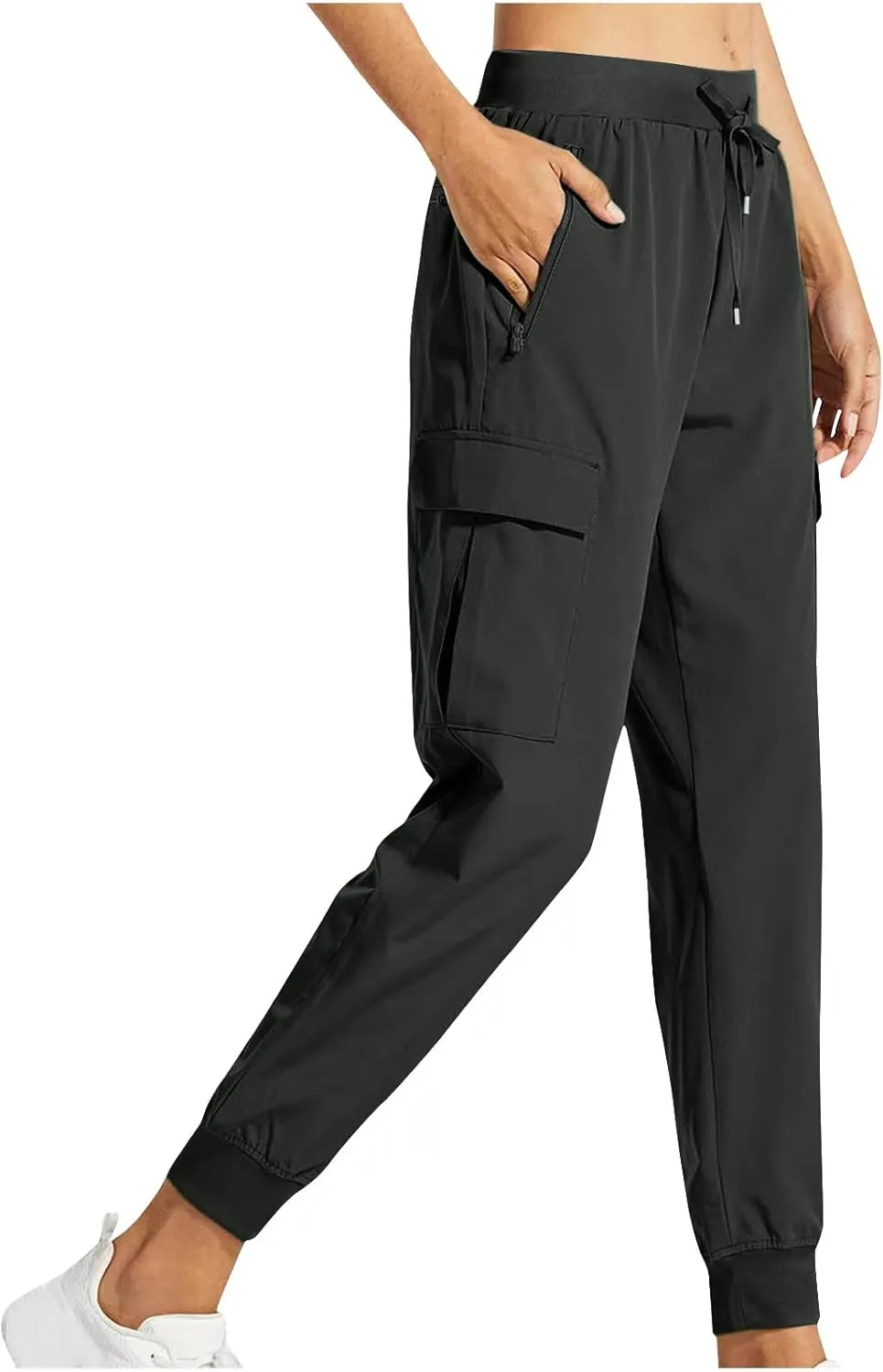 Women's Cargo Joggers Lightweight Quick Dry Hiking Pants Athletic Lounge Casual Travel Petite/Regular/Tall